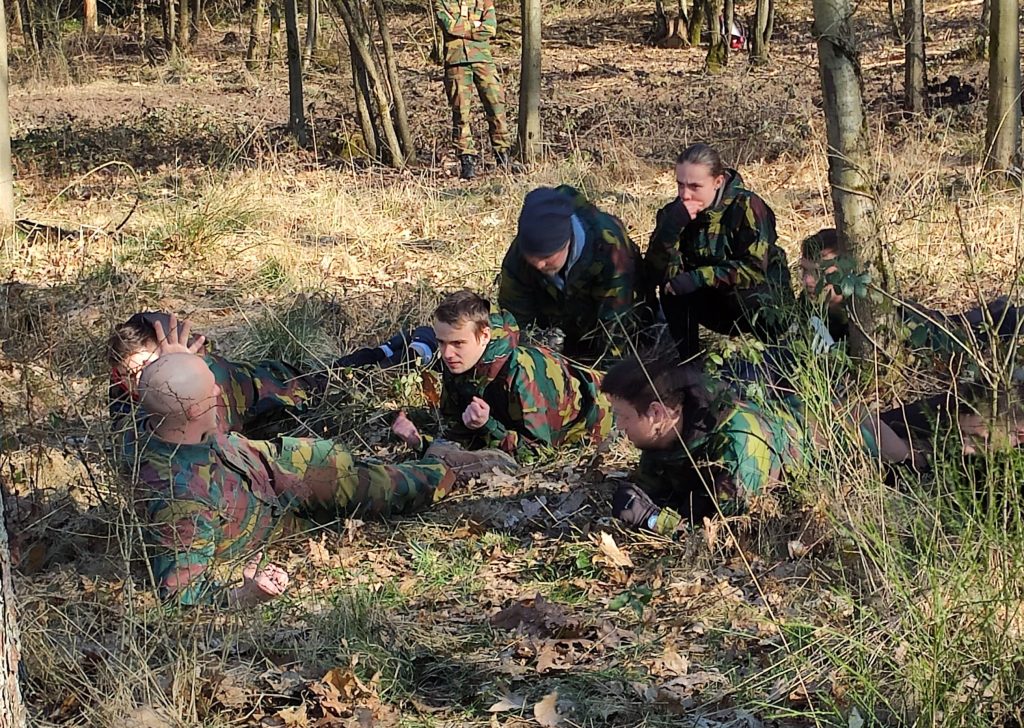 formation de terrain des aspirants métiers défense prévention sécurité 
