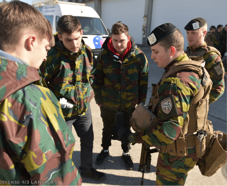 bivouac de la section Aspirant.e métiers Défense, Prévention & Sécurité